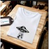 Erkek Ön Baskili T-shirt Plus Model